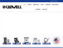 Tablet Screenshot of cadwell.com